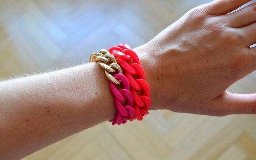 Plastový náramek - PINK! — foto 4