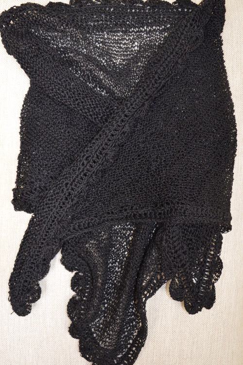 Černý šátek - elegantní — foto 2