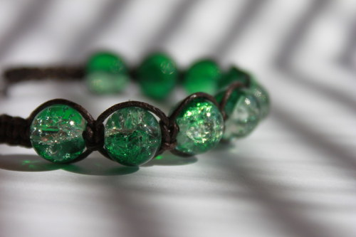 Náramek makramé/shamballa — foto 3