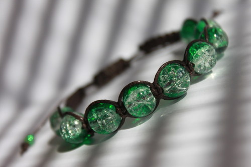 Náramek makramé/shamballa — foto 4