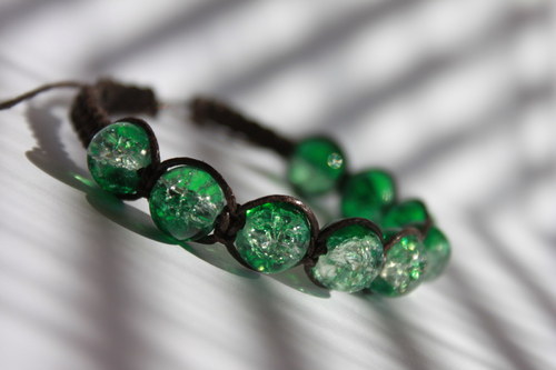 Náramek makramé/shamballa — foto 5