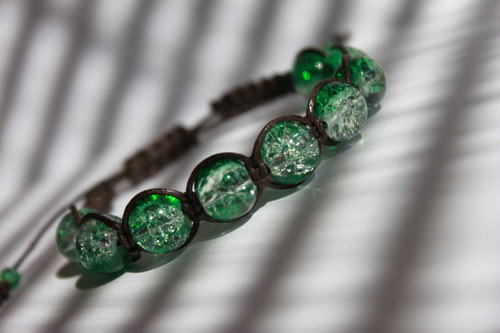 Náramek makramé/shamballa — foto 6