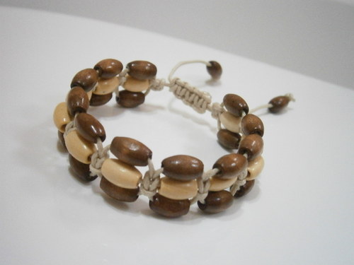 Náramek hnědý (shamballa) — foto 3