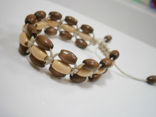 Náramek hnědý (shamballa) — foto 4