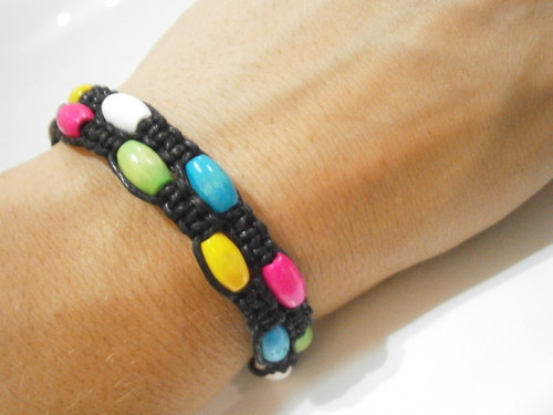 Náramek Shamballa barevný — foto 4