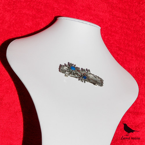Modré kopretiny (Lapis lazuli)-spona — foto 3