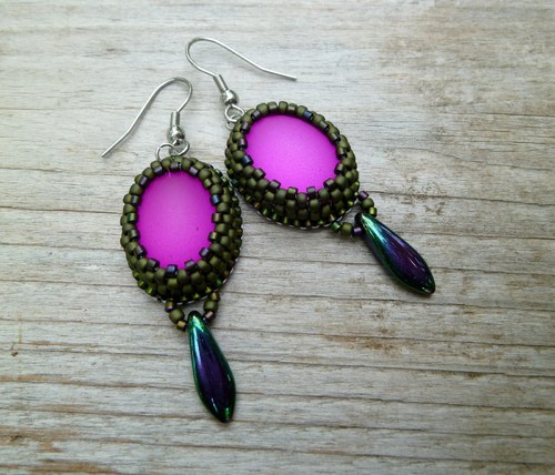 Pastellky "Fuchsia Dark Olive" — foto 3