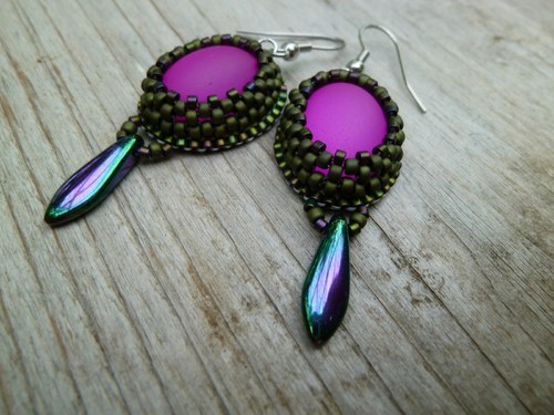 Pastellky "Fuchsia Dark Olive" — foto 4