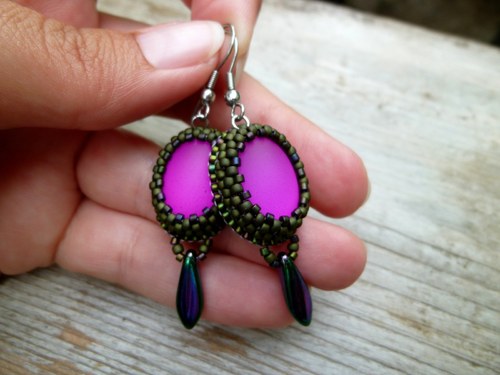 Pastellky "Fuchsia Dark Olive" — foto 5