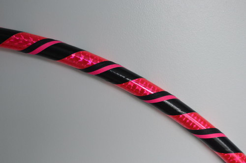 Obruč na hooping růžovo-černá 95 cm — foto 2