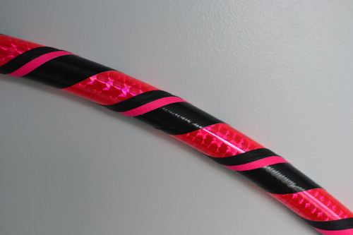 Obruč na hooping růžovo-černá 95 cm — foto 3