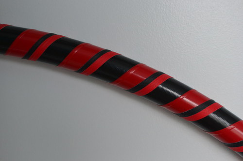 Obruč na hooping červeno-černá 100 cm — foto 3