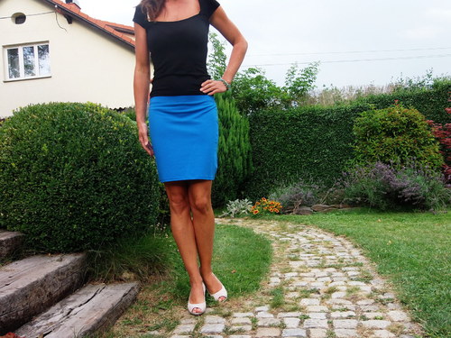 Modrá mini úpletová — foto 2