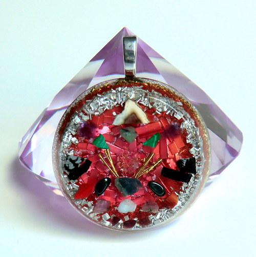 Orgonit *OBJ* Amulet na přání * mix kamínků — foto 3