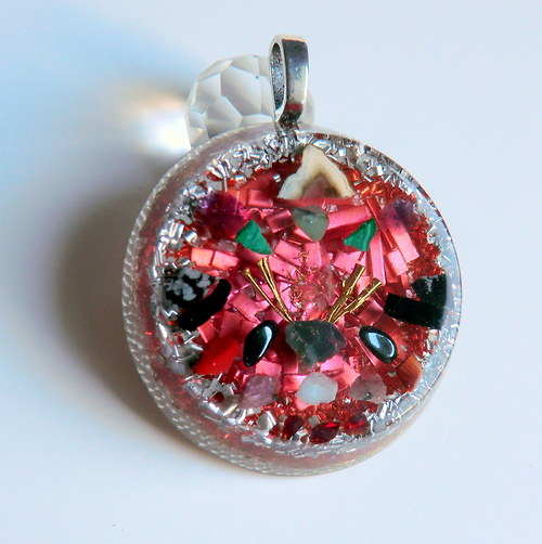 Orgonit *OBJ* Amulet na přání * mix kamínků — foto 4