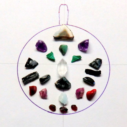 Orgonit *OBJ* Amulet na přání * mix kamínků — foto 5