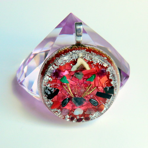 Orgonit *OBJ* Amulet na přání * mix kamínků — foto 6