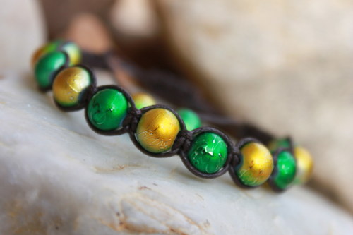 Náramek makramé/shamballa — foto 3