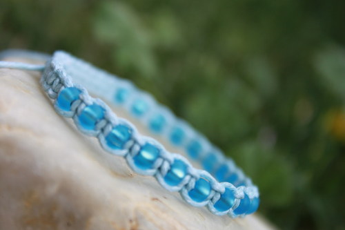 Jasné nebe ... Náramek macramé — foto 6