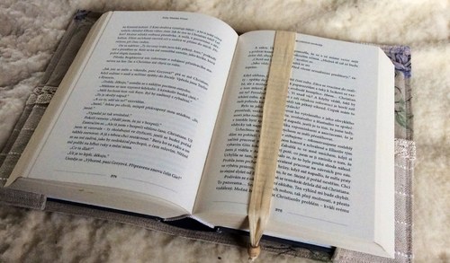 Obal na knihu lněný — foto 2