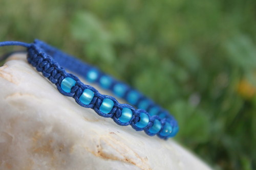 Náramek makramé/shamballa — foto 3