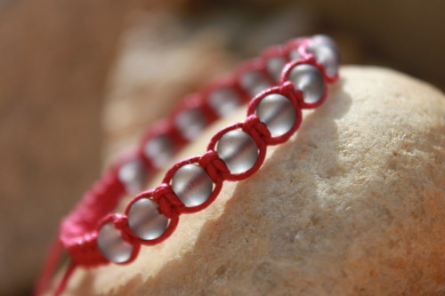 Náramek makramé/shamballa — foto 2