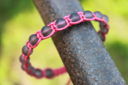 Náramek makramé/shamballa — foto 3