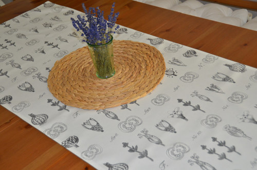Černobílý běhoun (55x125 cm) — foto 3