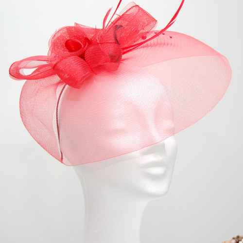 Lady Red ... klobouk či fascinator — foto 5