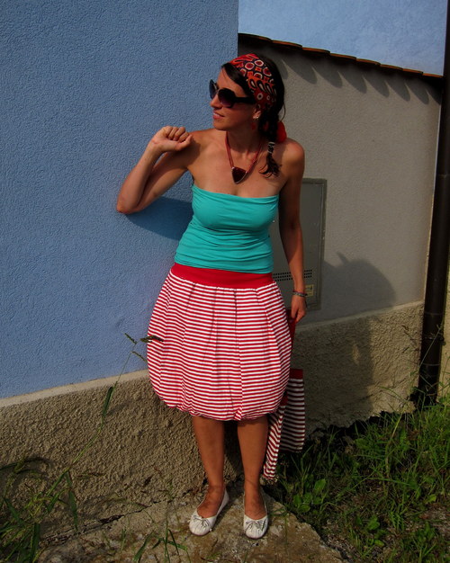 Sukně Be Stripe — foto 2
