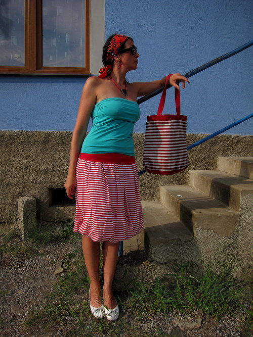 Sukně Be Stripe — foto 3