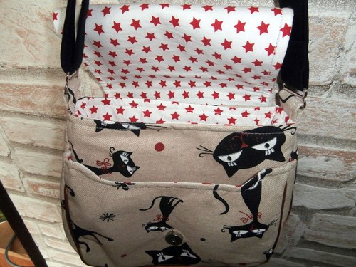 Crossbody kočičky na režné — foto 3