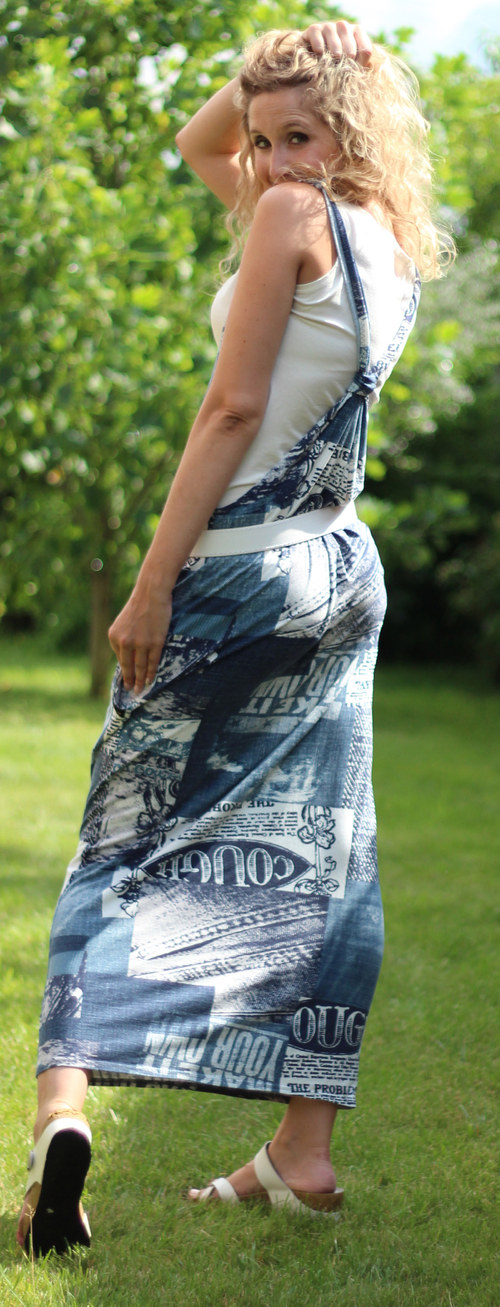 "Džínová" šatová sukně — foto 3