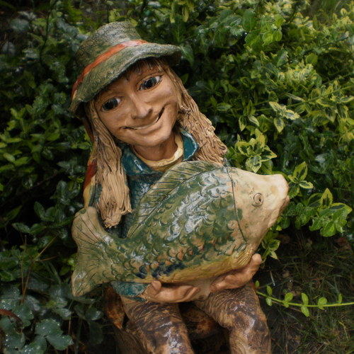 Vodník Ignác,s kaprem,37cm — foto 2