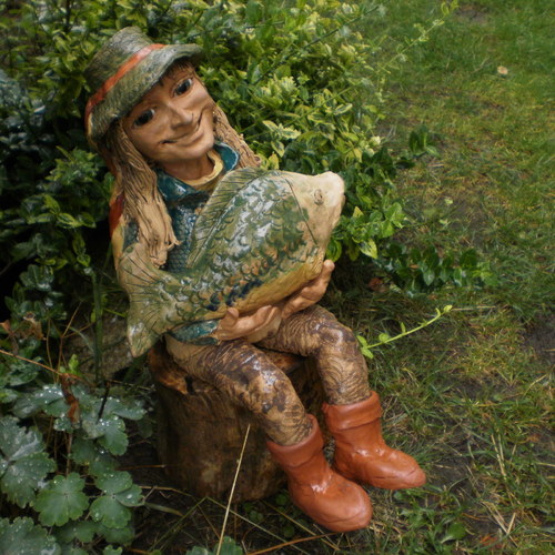 Vodník Ignác,s kaprem,37cm — foto 3