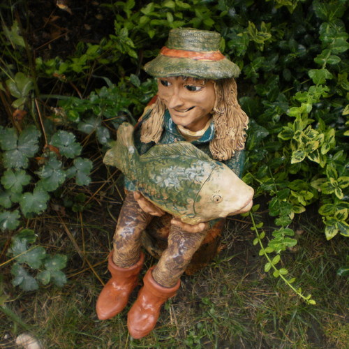 Vodník Ignác,s kaprem,37cm — foto 6