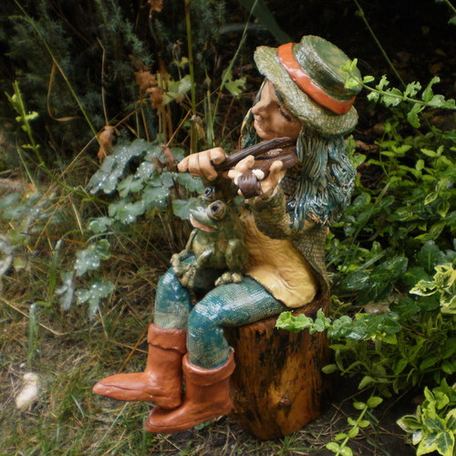 Vodník Viktor,romantik s housličkama,37cm — foto 3