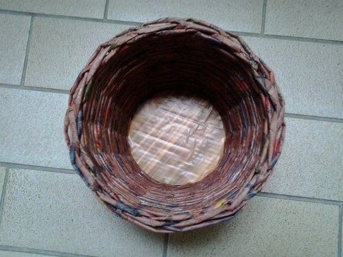 Košík kulatý hnědý — foto 2