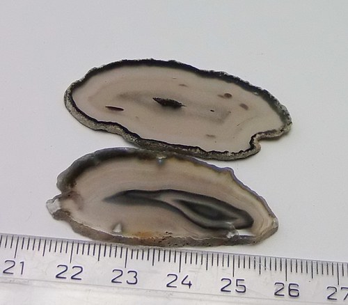 Achátový plátek - pár - 325 — foto 2