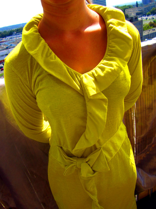 Šaty yellow romantic — foto 4