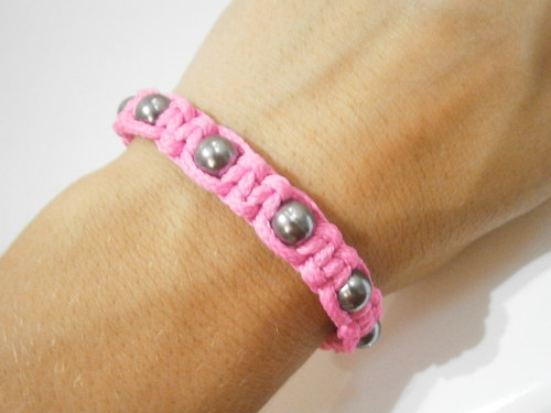 Náramek Shamballa růžový — foto 5