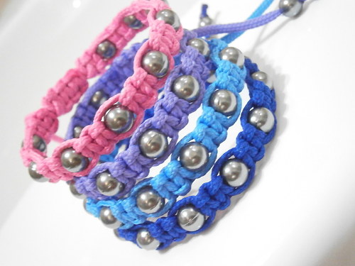 Náramek Shamballa modrý pánský — foto 5