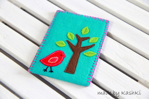 Pouzdro na mobil - tyrkys — foto 2