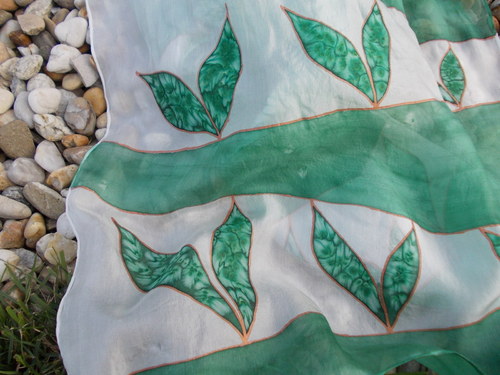 Lístečková šála 180x45 cm — foto 4