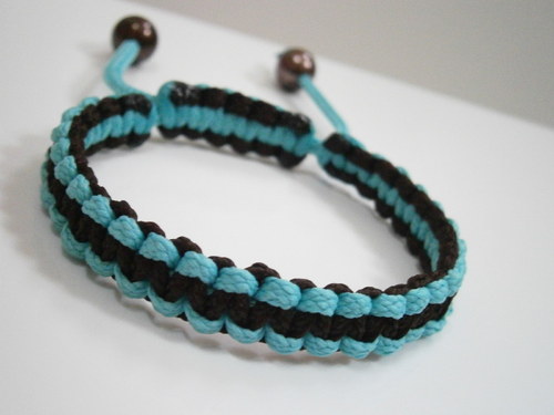 Oboustranný Shamballa náramek (makramé) — foto 2