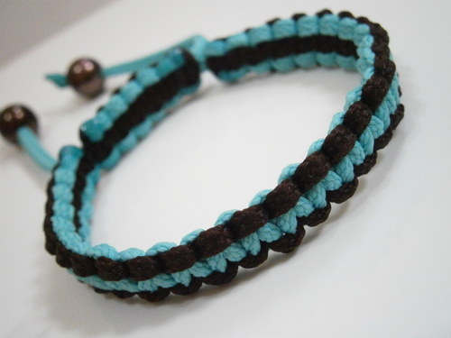 Oboustranný Shamballa náramek (makramé) — foto 3