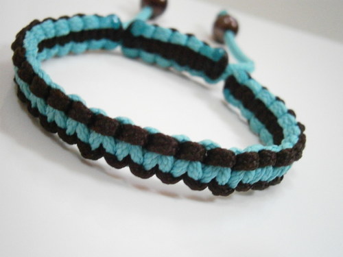 Oboustranný Shamballa náramek (makramé) — foto 4