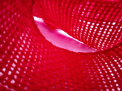 Jutová stuha červená 4 cm — foto 2