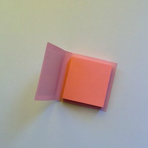 Bloček malý - růžová mašlička (Post-it) — foto 2