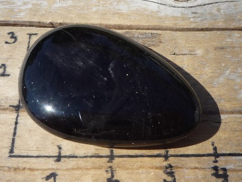 Placička - obsidián kouřový B 2166 — foto 3